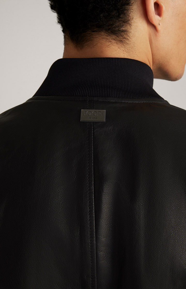 Lederjacke Cuk in Schwarz