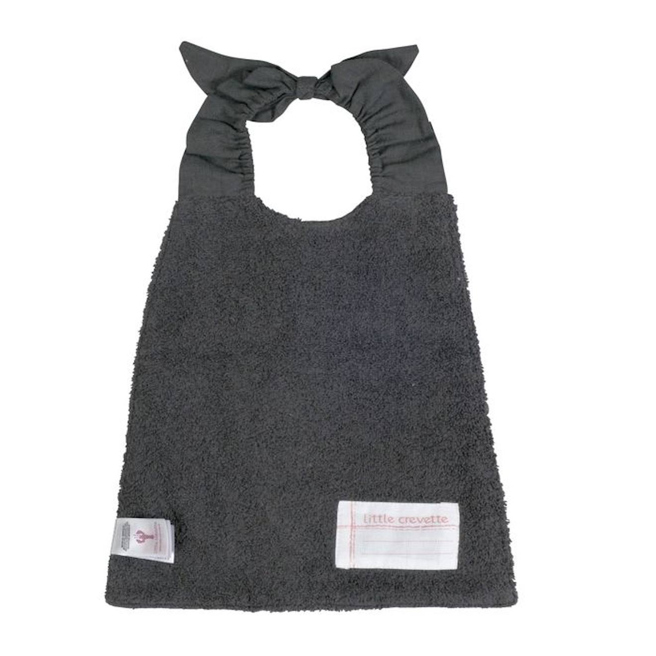 Bavoir élastiqué lin et coton bio* Sunday gris