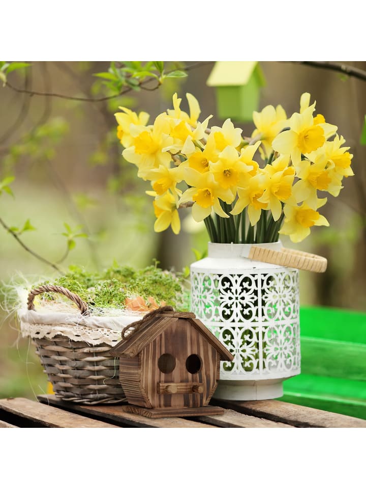 relaxdays Deko Vogelhaus in Natur günstig kaufen onesize