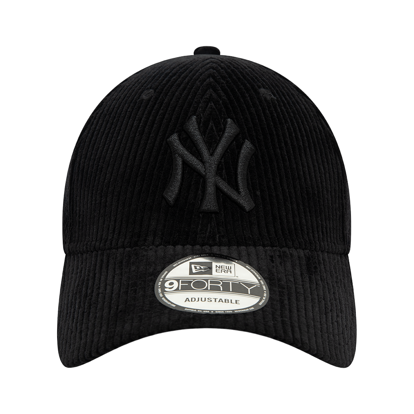 New Era MLB New York Yankees Cord 9Forty Cap Schwarz