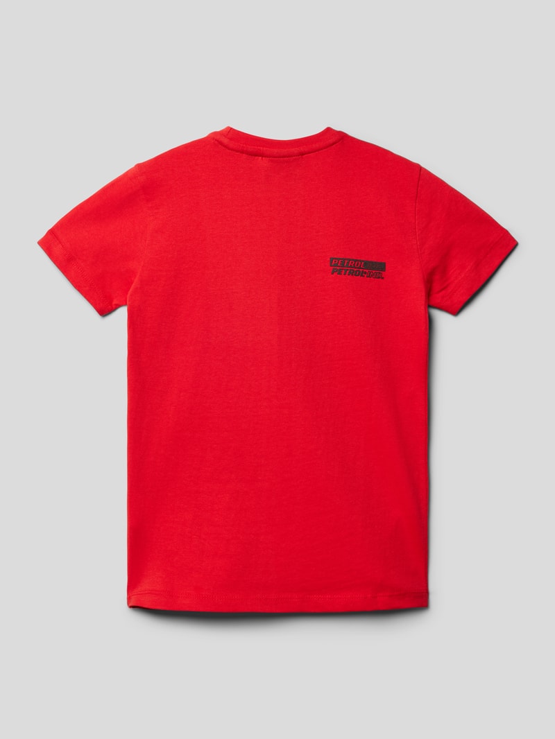 T-Shirt mit Rundhalsausschnitt in rot