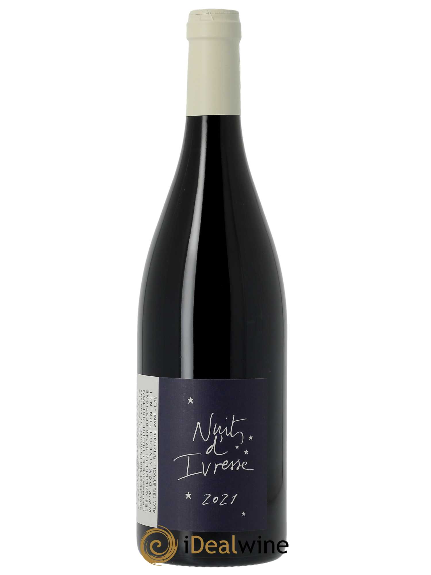 Bourgueil Nuits d'ivresse Catherine et Pierre Breton  2021 - Lot de 1 Bouteille