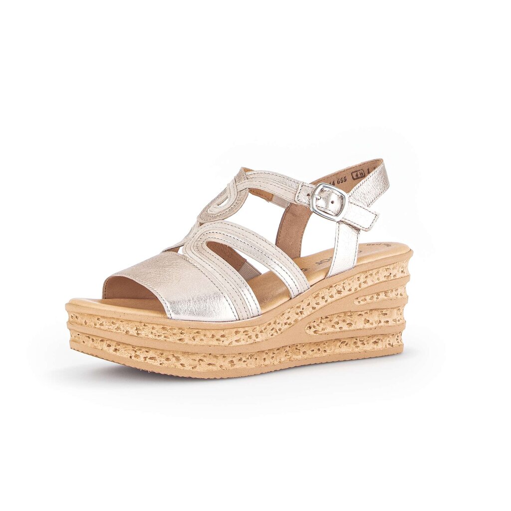 Gabor fashion Keilsandalette gold