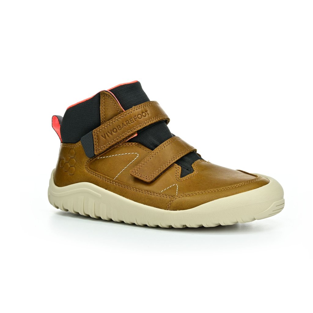 Vivobarefoot Tracker Acorn braune Barfußstiefeletten
