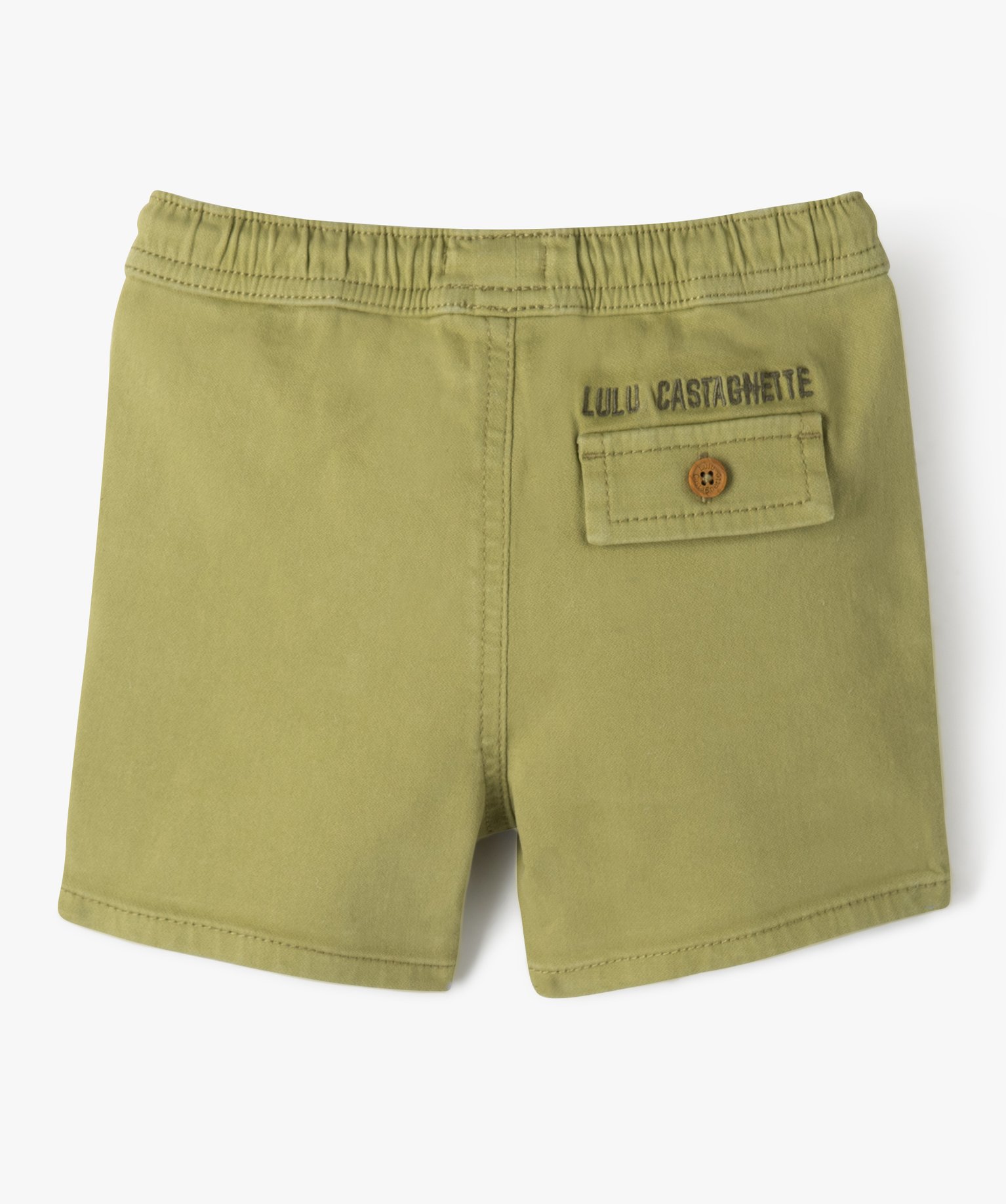 Bermuda bébé Garçon en toile stretch et grandes poches - ... vert | GEMO