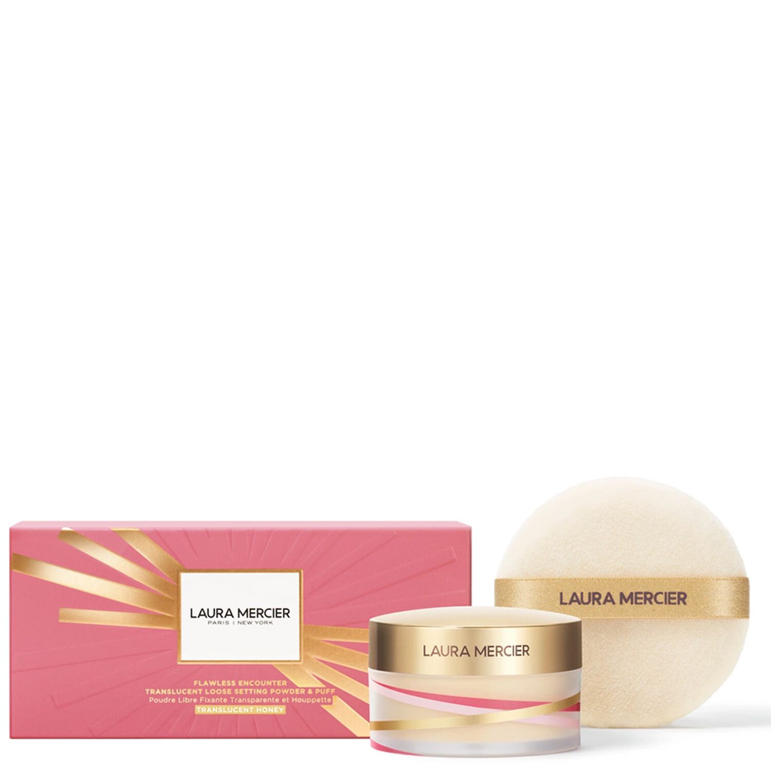 Laura Mercier Flawless Encounter Coffret Poudre Libre Fixante Transparente & Houpette