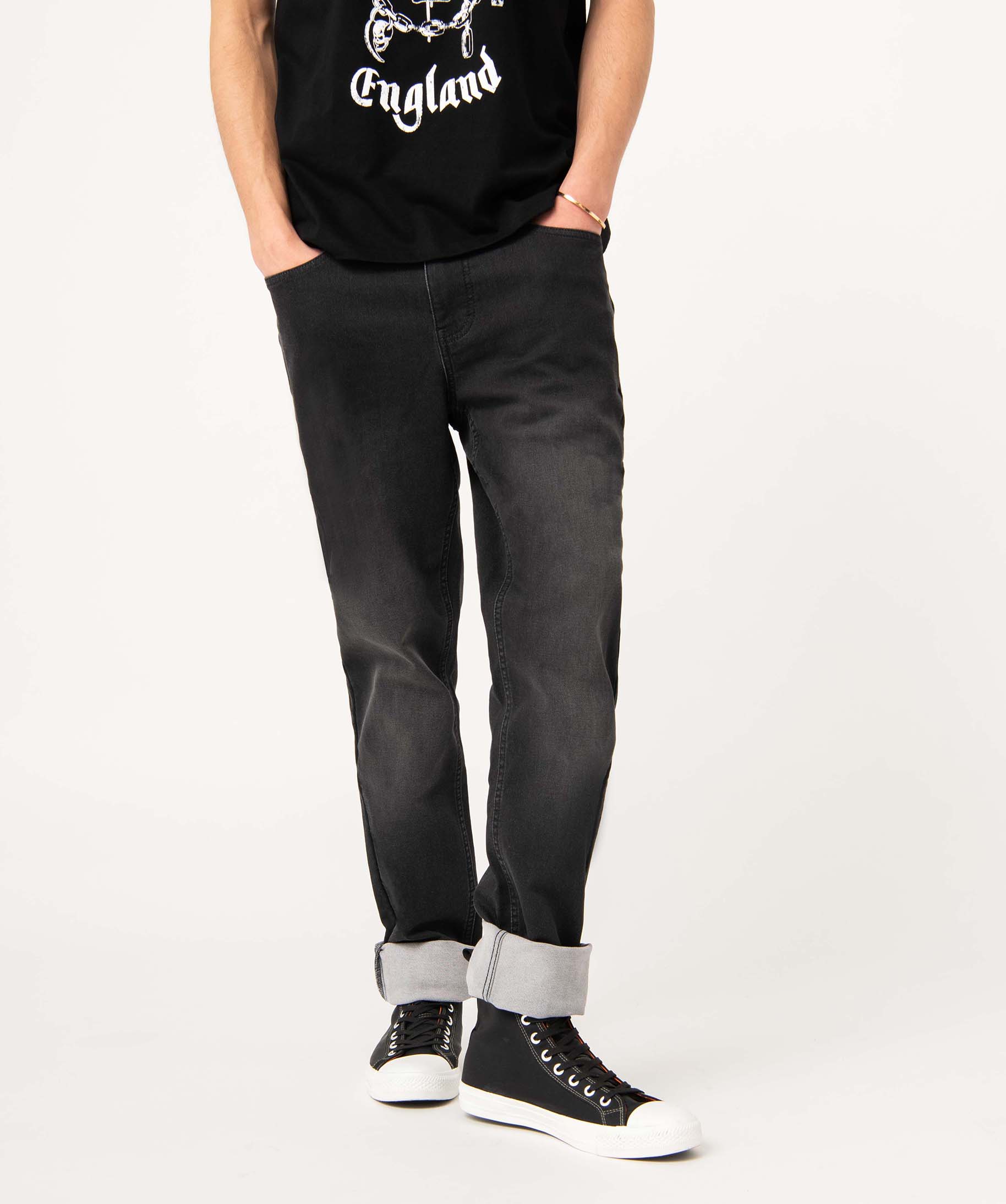 Jean homme coupe Slim aspect délavé noir | GEMO