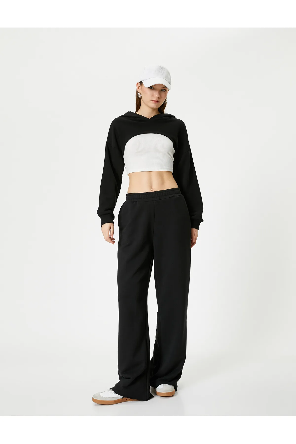 Koton  Jogginghose mit weitem Bein, Taschen und elastischem Bund