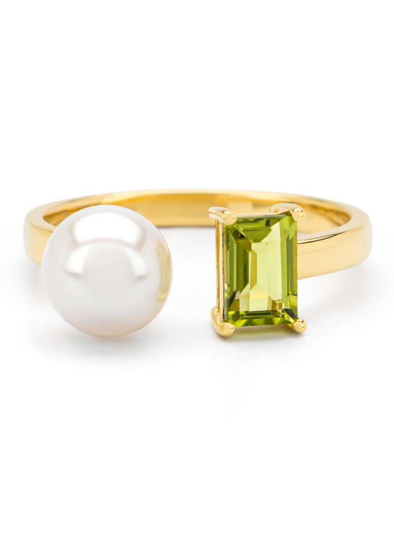 Anello in oro giallo Diamond Point, peridoto da 0,70 ct, Riviera