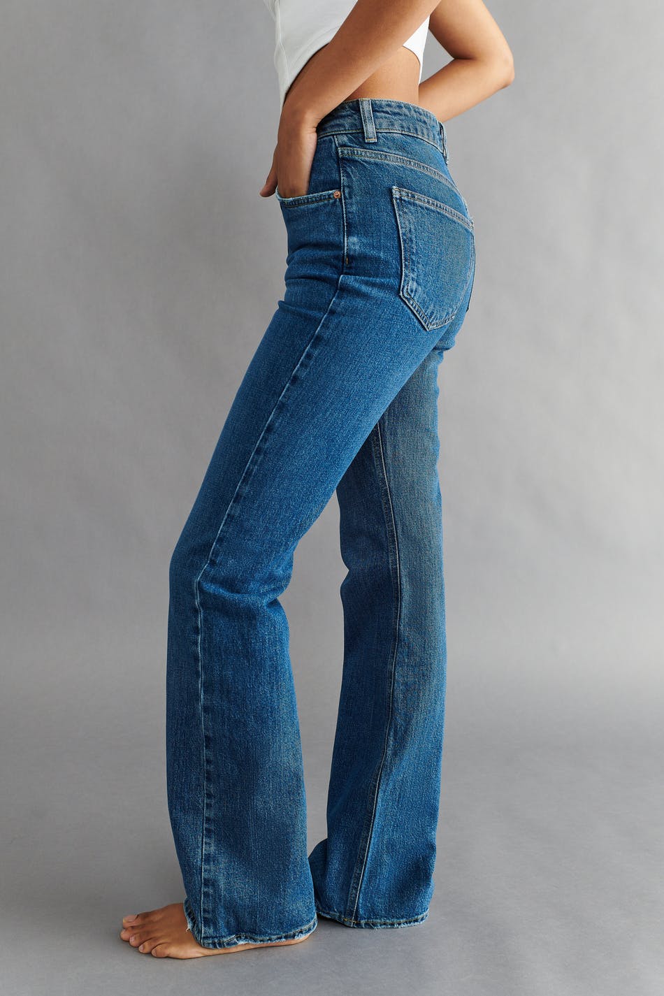 Full length flare jeans