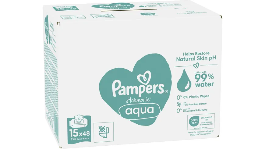 Pampers Feuchttücher Aqua 15X48 Stück