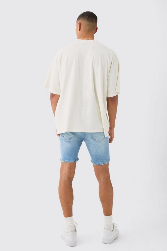 Oversize T-Shirt mit Academy-Print