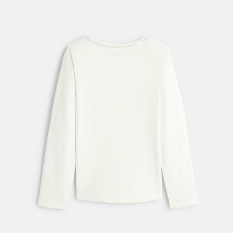 T-shirt Scottish Originals blanc fille Chipie