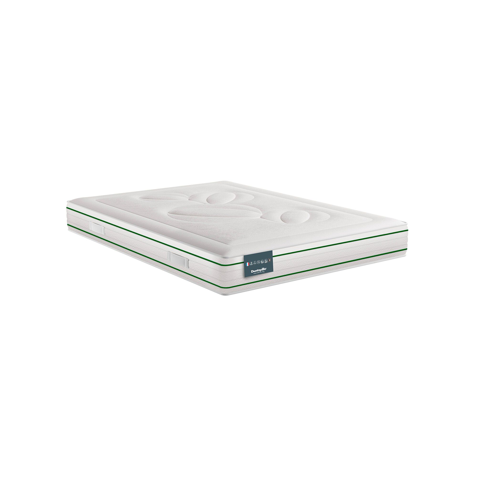 Matelas latex Dunlopillo haut. 22 cm, confort ferme