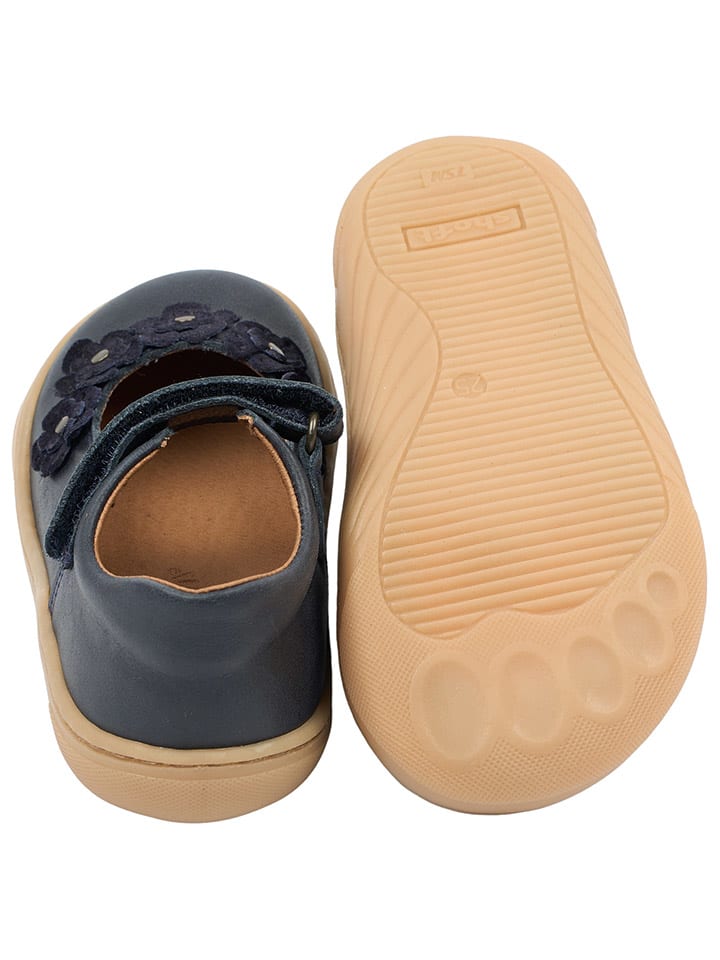 POM POM Leder-Barfußschuhe in Dunkelblau günstig kaufen