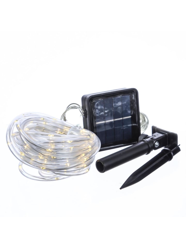 MARELIDA Solar Lichtschlauch 100LED 8 Funktionen in transparent - L: 4,95m günstig kaufen onesize