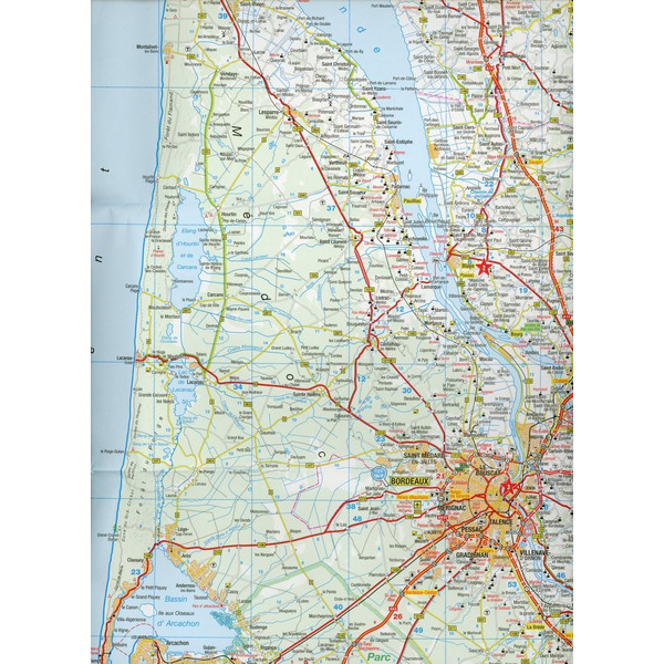 MARCO POLO Karte Frankreich Französische Atlantikküste 1:300 000 - Straßenkarte