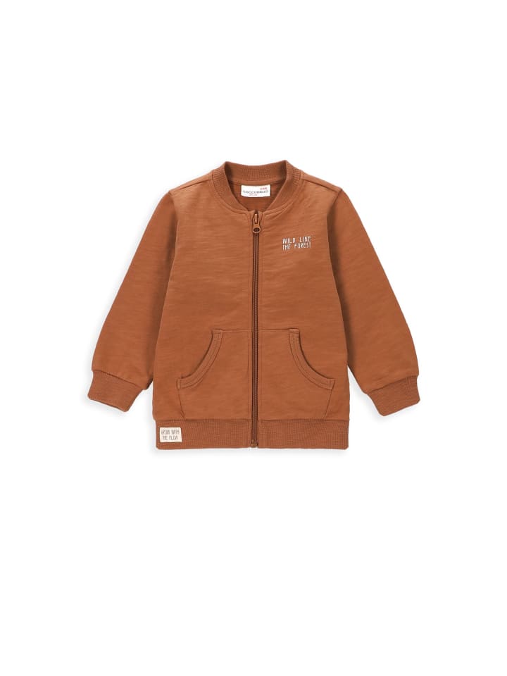 Coccodrillo Sweatshirt mit Reißverschluss in braun günstig kaufen