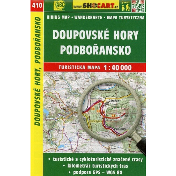 Wanderkarte Tschechien Doupovske hory, Podboransko 1 : 40 000 - Wanderkarte