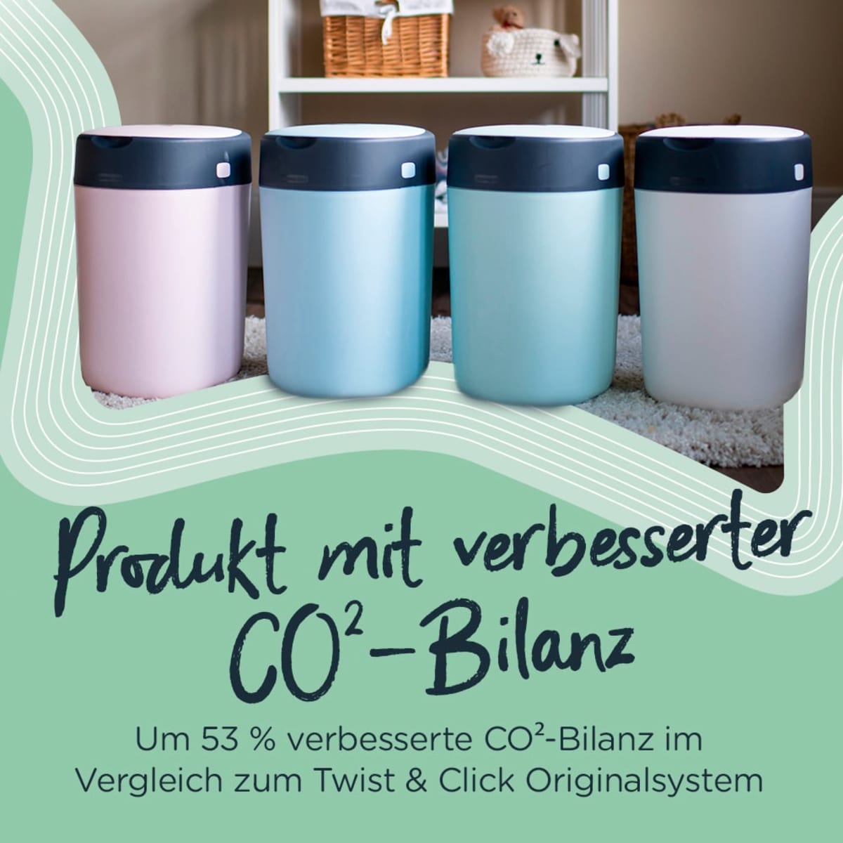 Nachfüllkassetten für Windeleimer Twist & Click und Sangenic Tec, 6 St
