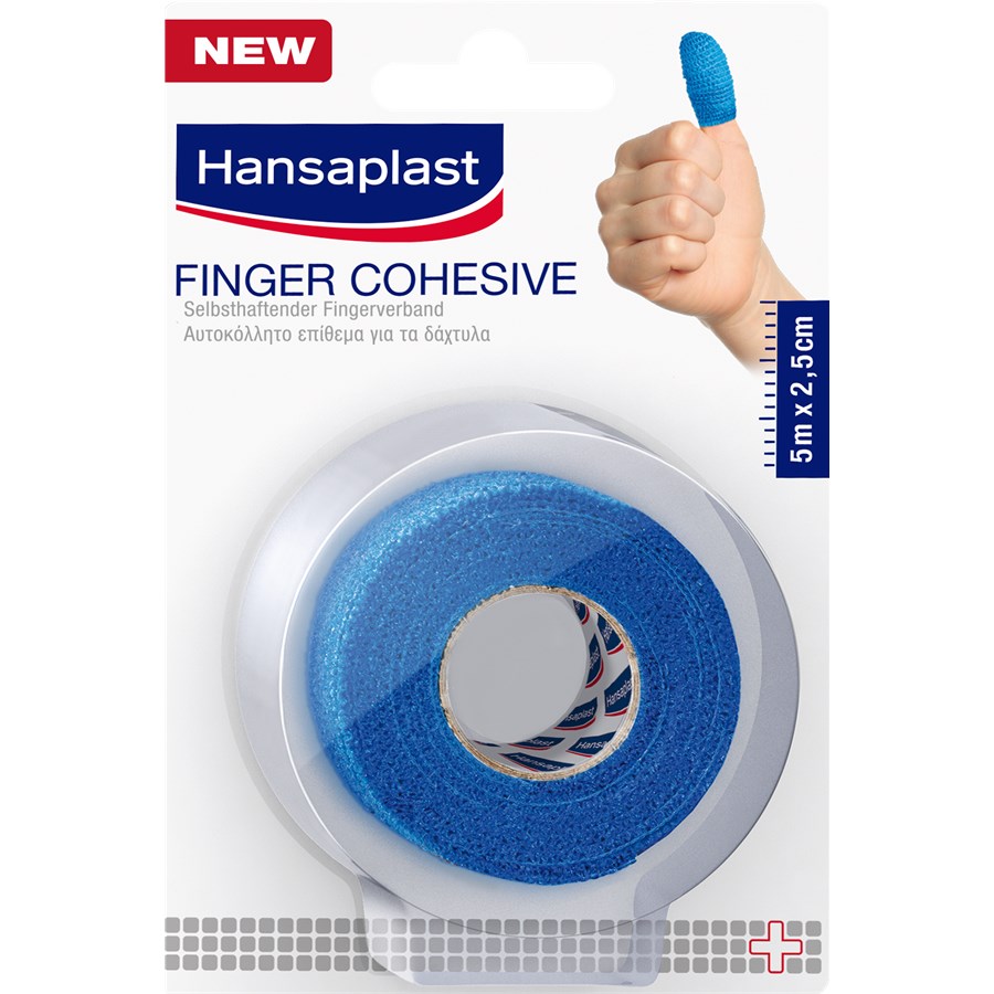 Selbsthaftender Fingerverband Blau