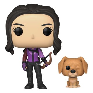 Hawkeye POP & Buddy Vinyl Figur Kate Bishop w/Lucky the Pizza Dog 9 cm