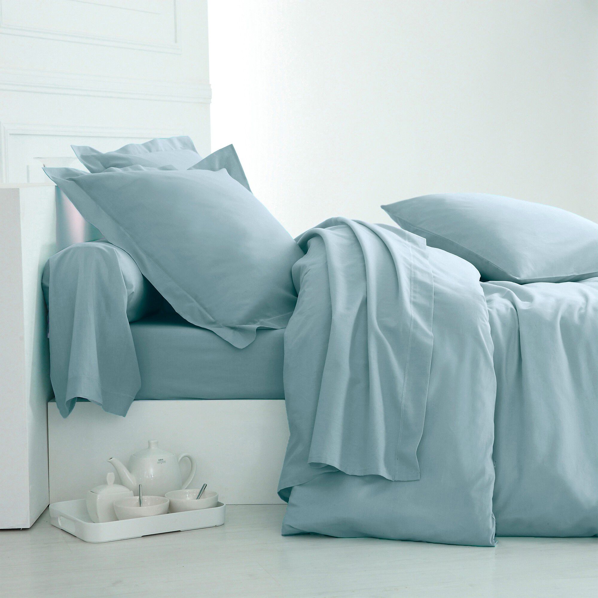 Linge de lit uni coton