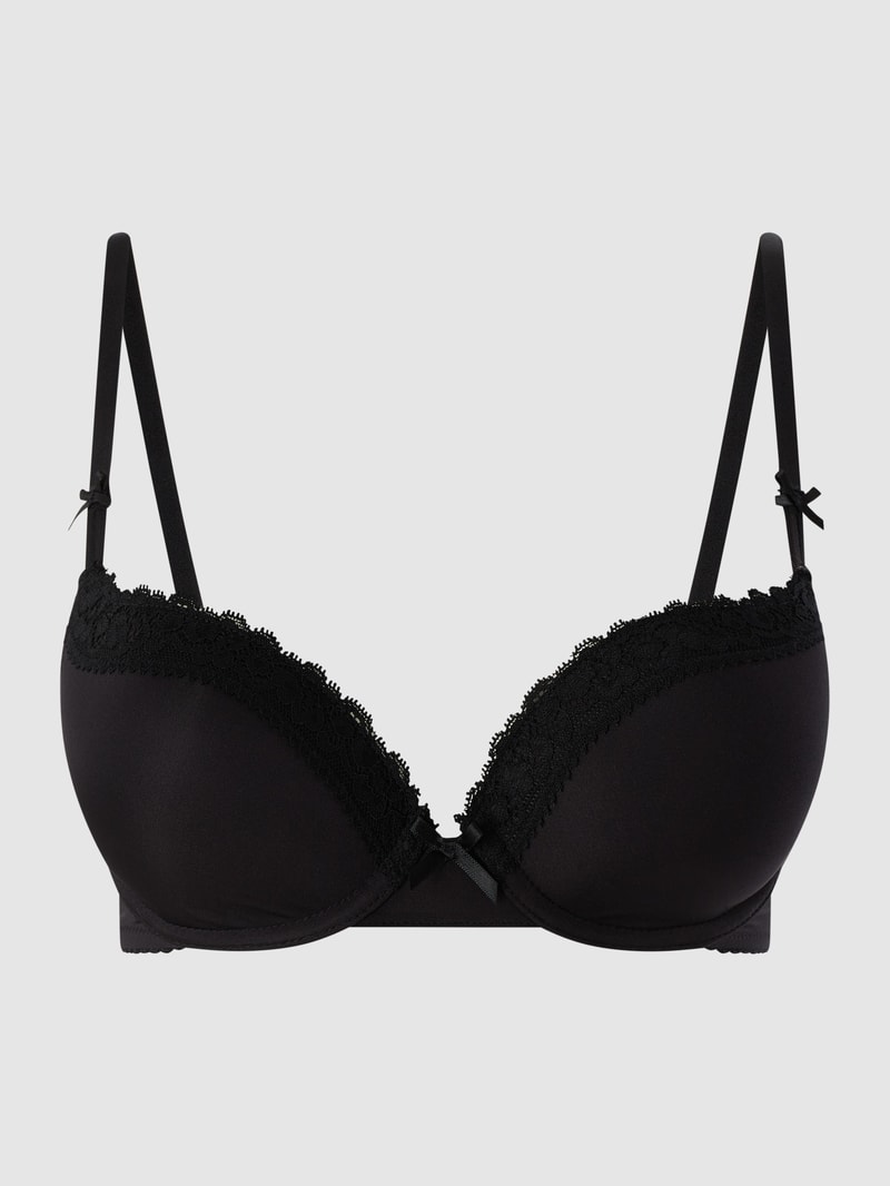 Push-up-BH aus Spitze in schwarz