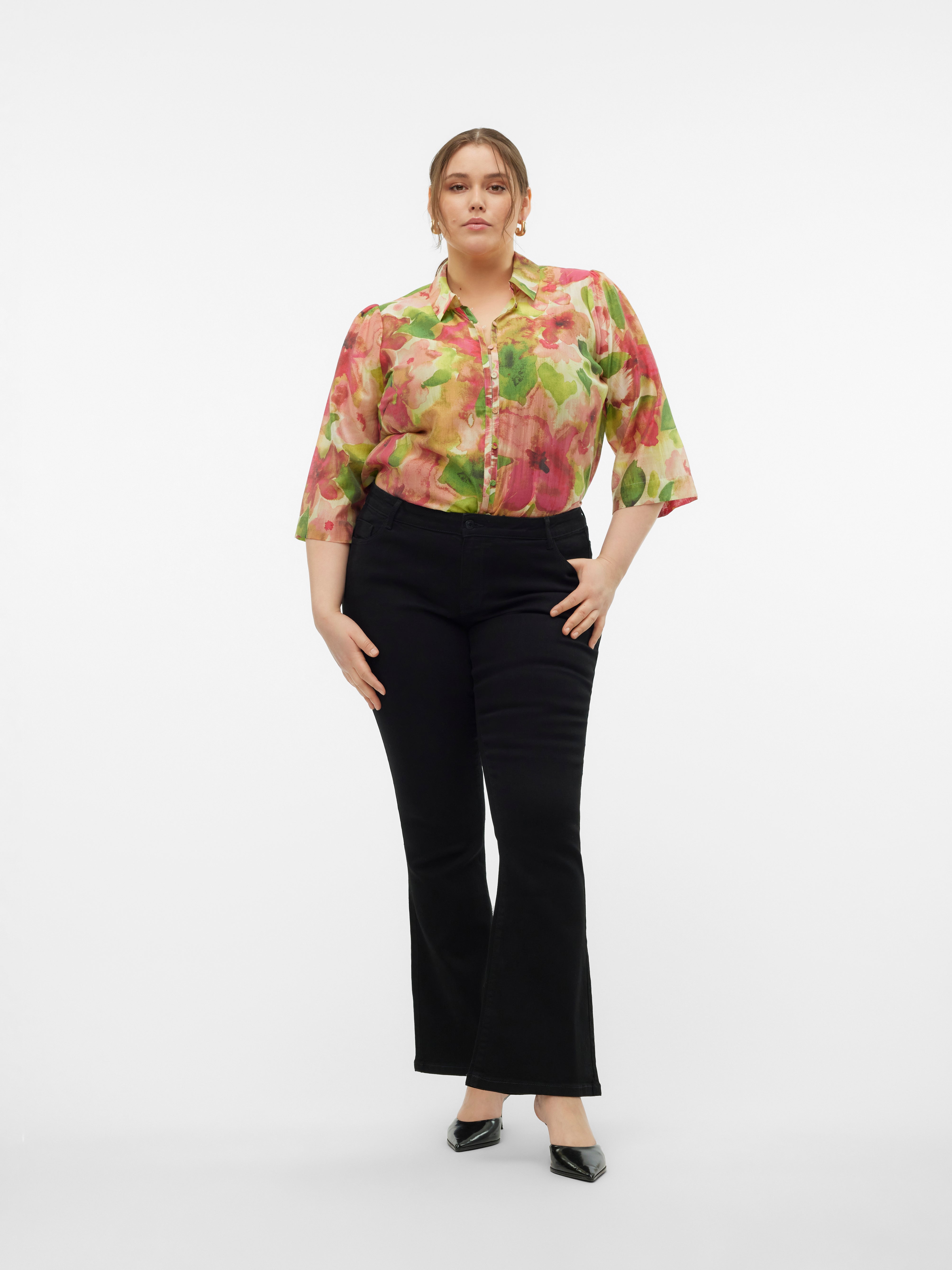 VMCELLY Mid Rise Ausgestellt Jeans