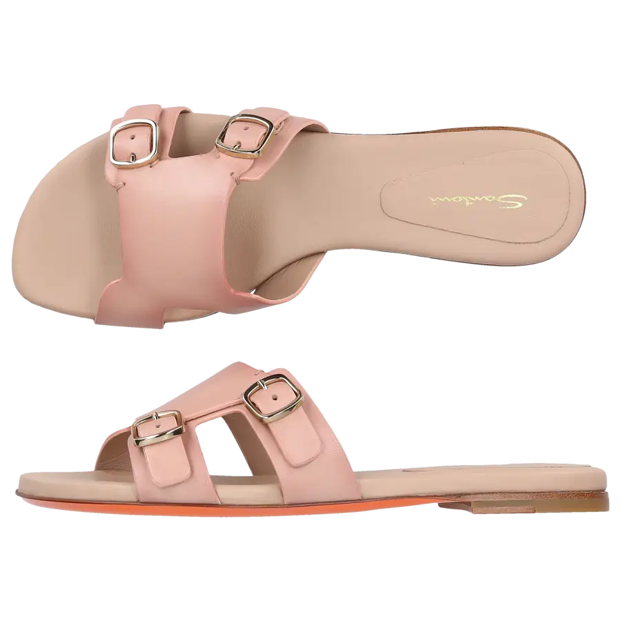 Santoni - Pantoletten 70071 Kalbsleder - pink