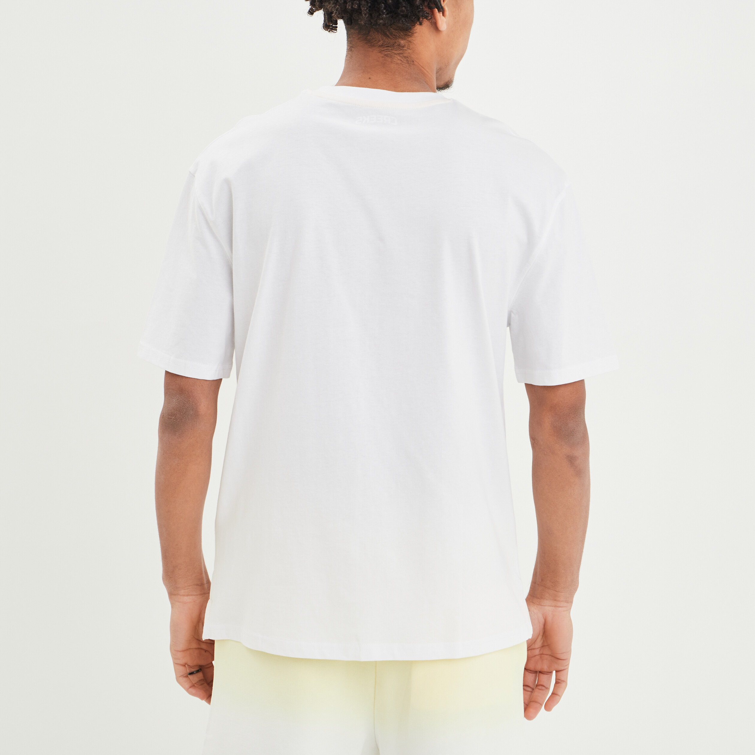 T-shirt oversize manches courtes Creeks blanc homme | La Halle