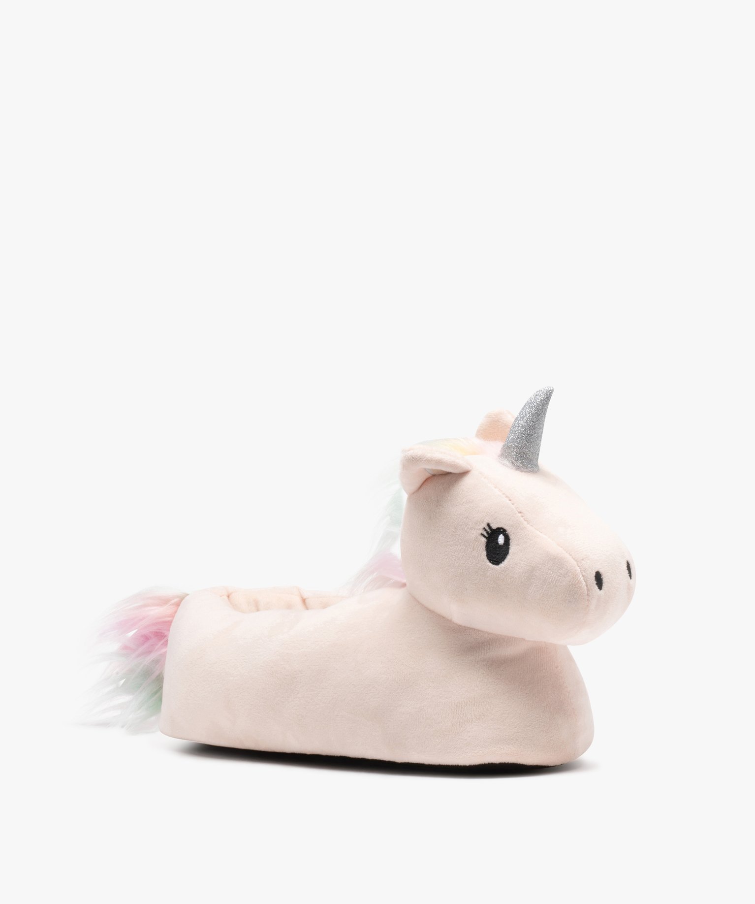 Chaussons femme en volume licorne beige | GEMO