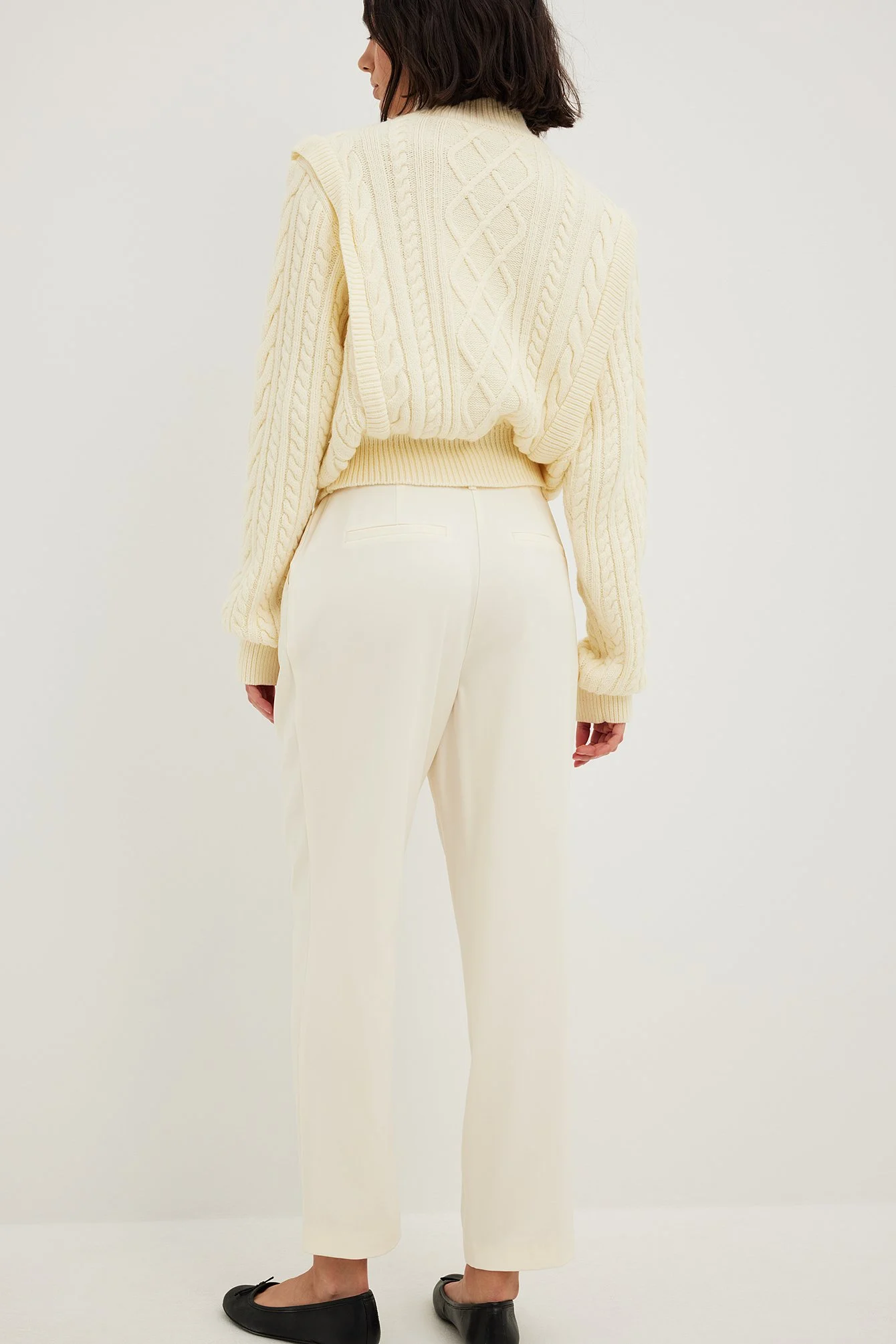 Crop-Hose mit hoher Taille