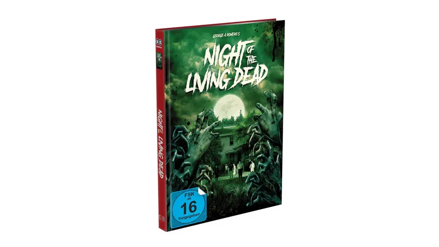 DIE NACHT DER LEBENDEN TOTEN (1968) (Neue Synchro) - 2-Disc Mediabook Cover B (Blu-ray + DVD) Limited 500 Edition - Uncut