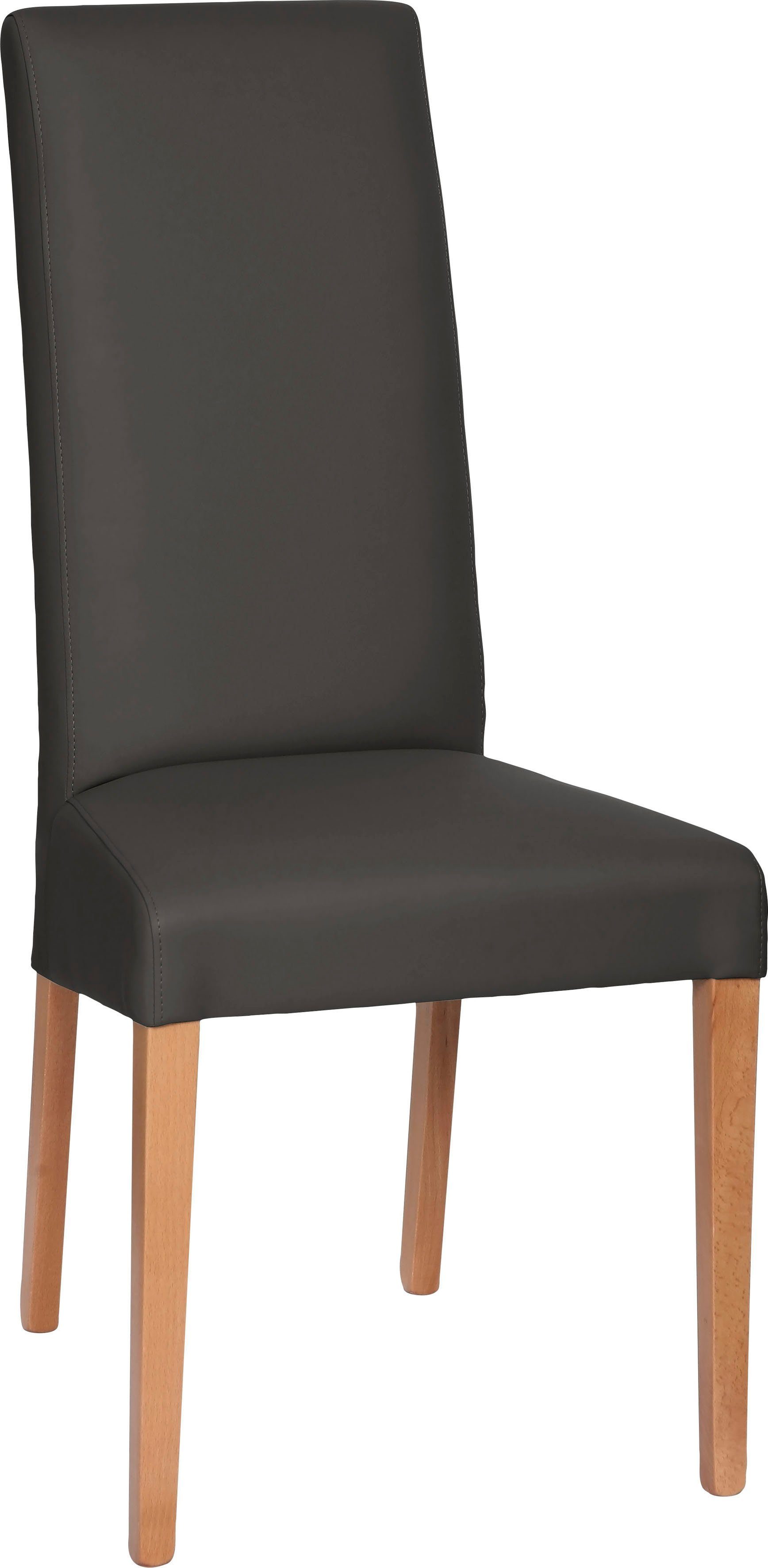 Home affaire 4-Fußstuhl Friedrichsholm (Set, 2 St), im 2er Set, aus massiver Eiche natur