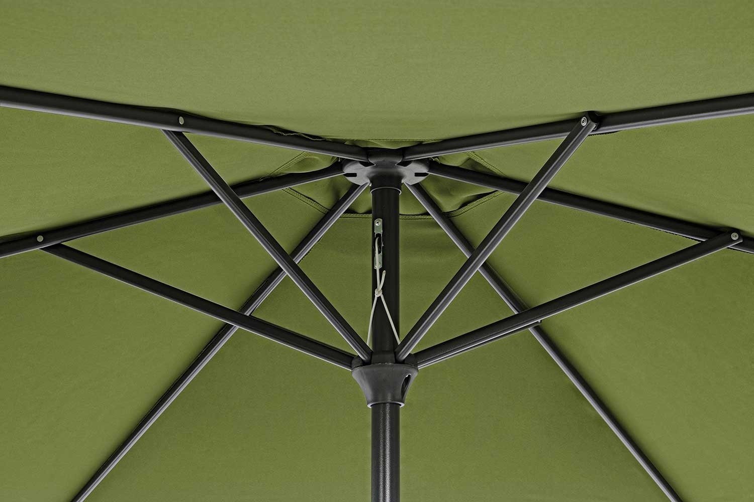 Bizzotto Sonnenschirm KALIFE, Grün, Ø 270 cm, Aluminium, Kippfunktion, Polyesterschirm, ohne Schirmständer