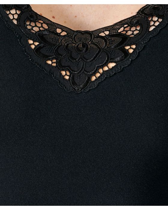 Tee-shirt Essential guipure florale