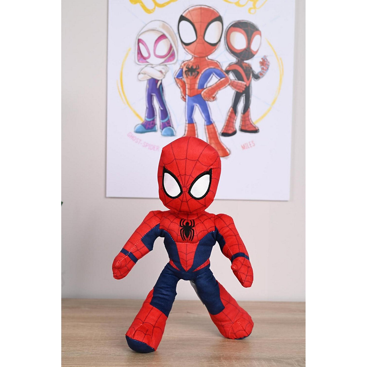 Marvel Spidey, 25 cm Plüschfigur, leuchtet im Dunkeln
