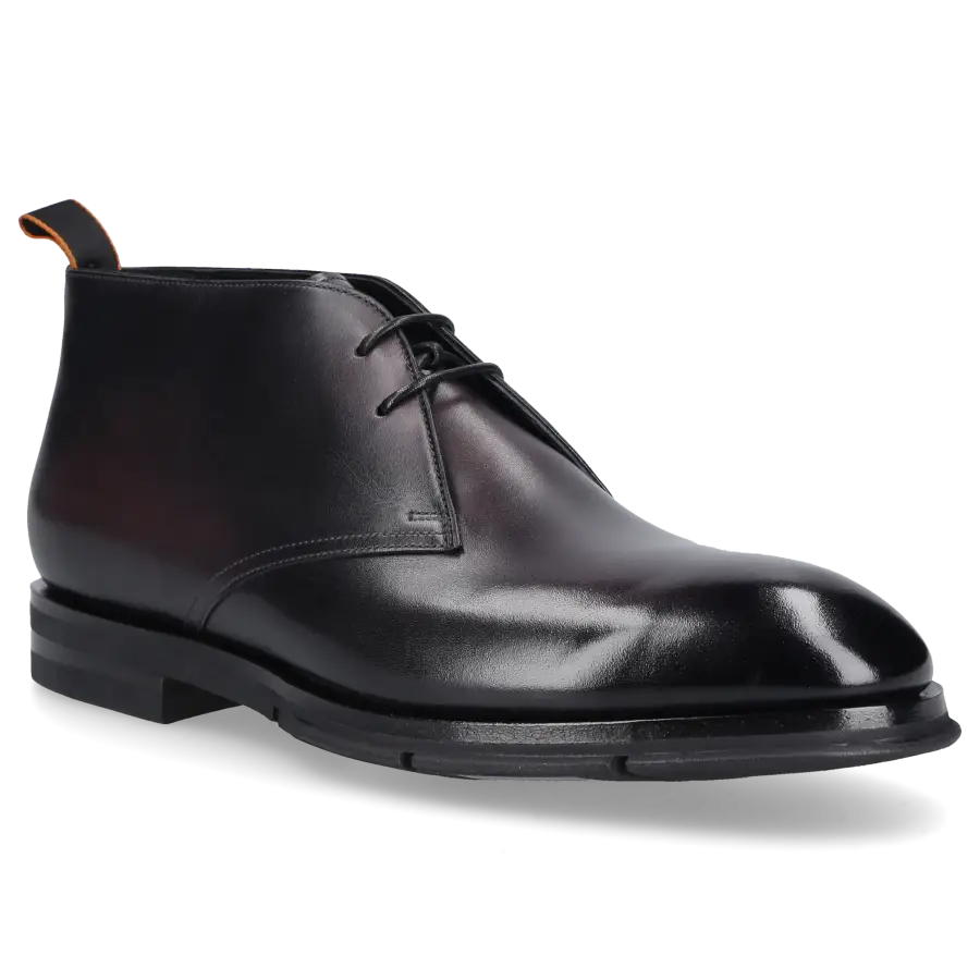 Santoni - Stiefeletten 18583 Kalbsleder - grau