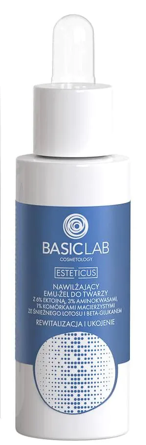 BasicLab Esteticus Fugtgivende emu-gel med 6% ectoin og lotusstamceller