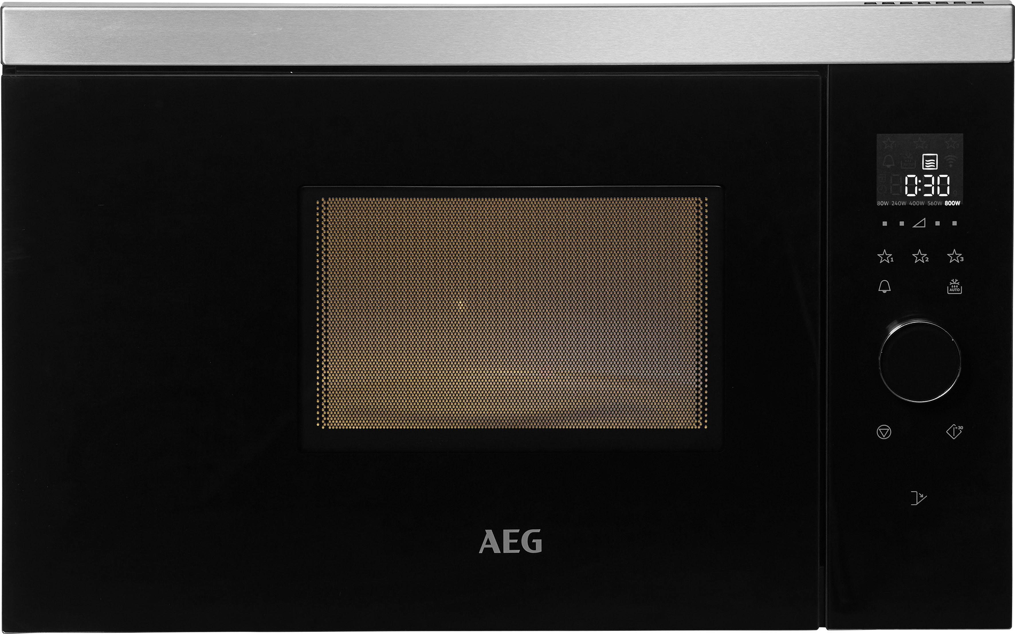 AEG Einbau-Mikrowelle MBB1756SEM, Mikrowelle, 17 l, Touch-Bedienung
