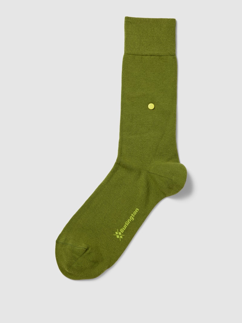 Socken mit elastischem Rippenbündchen Modell 'Lord' in grün