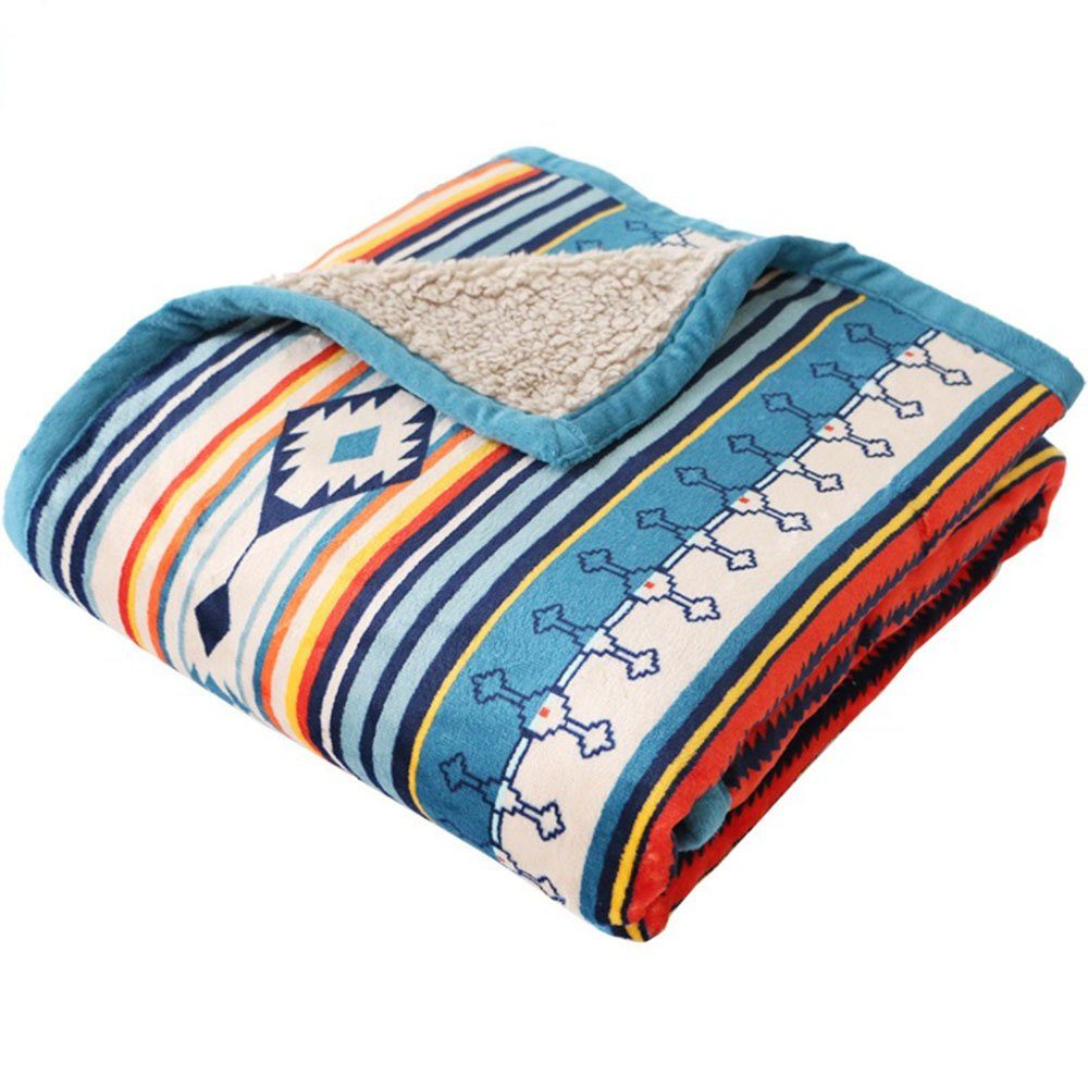 Wolldecke Coral-Fleece-Überwurf, flauschig, weich, Couch-Decke, warme, zggzerg