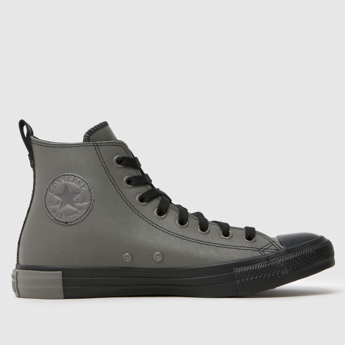 Converse All Star – Grå högkvalitativa sneakers med dragkedja