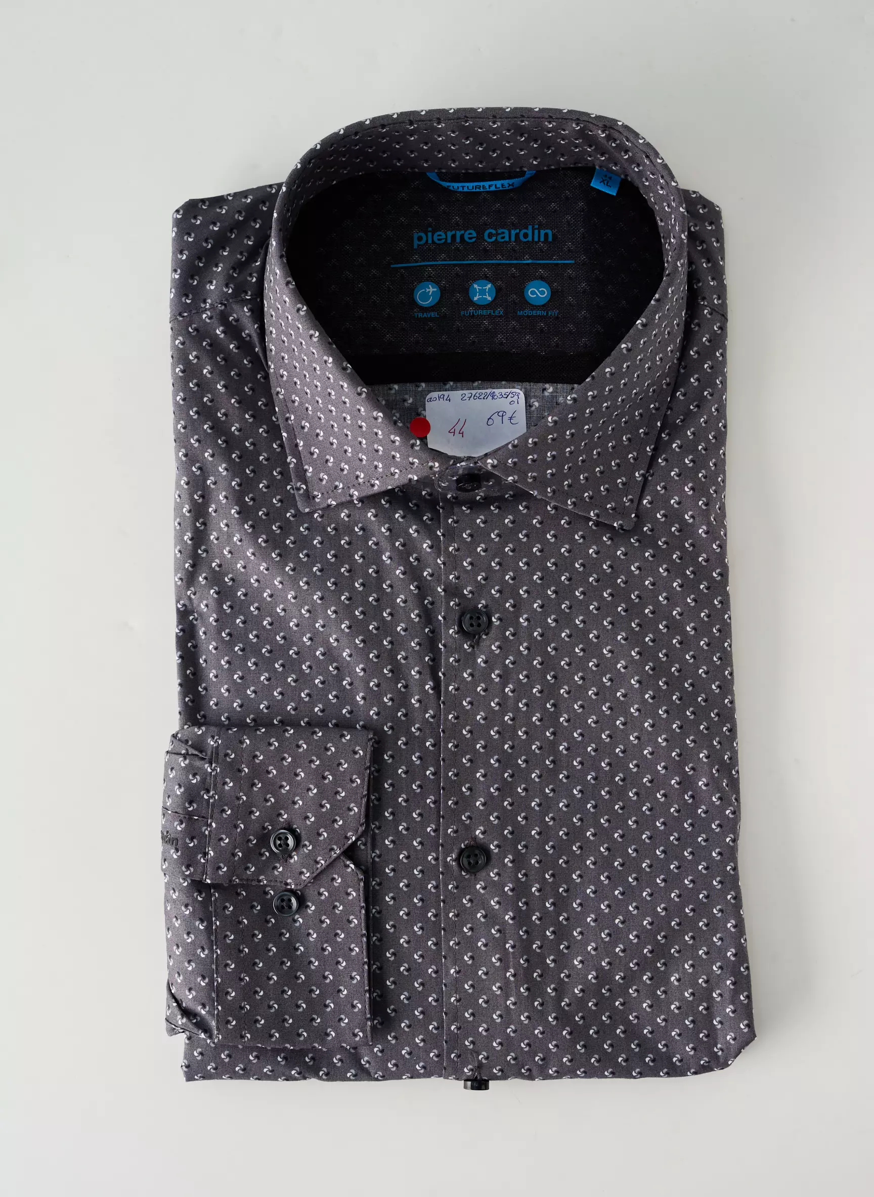 Pierre Cardin Manches Longues Homme couleur gris