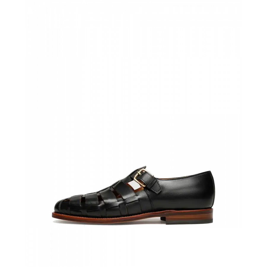 Heinrich Dinkelacker - Sandalen LONDON SANDALE FN Kalbsleder - schwarz