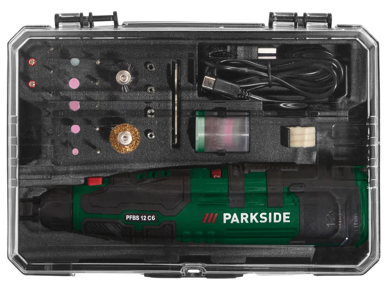 Esmerilhadeira/Furadeira de Precisão PARKSIDE® PFBS 12 C6, 12V