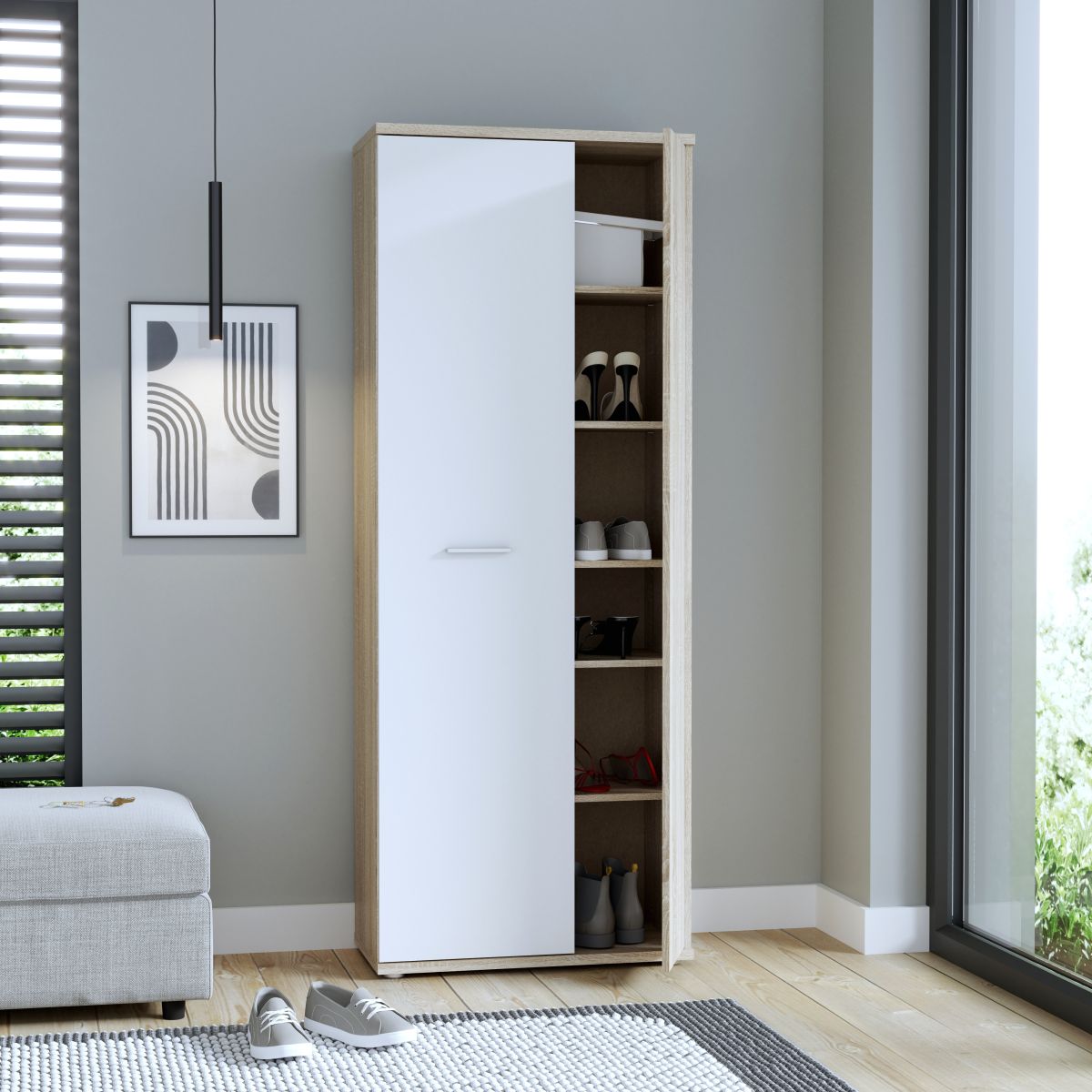Schuhschrank Net Eiche