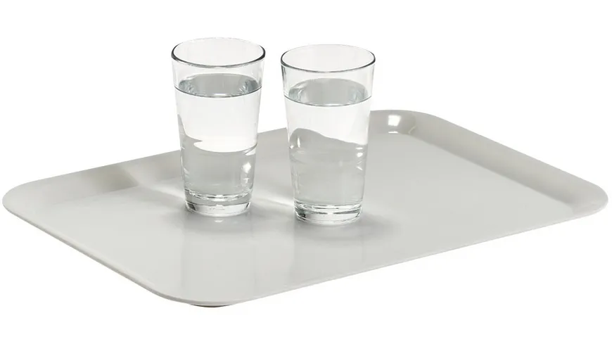 zeller Tablett aus Melamin 43,5x32,5 cm grau