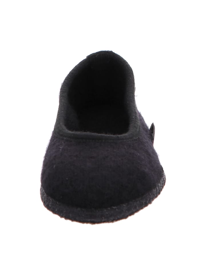 HAFLINGER Hausschuhe in Schwarz günstig kaufen